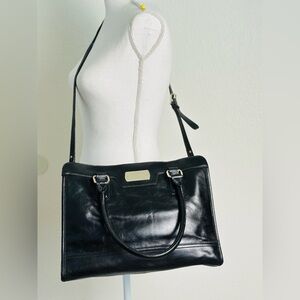 Cole Haan Carrimgton Black Leather Satchel